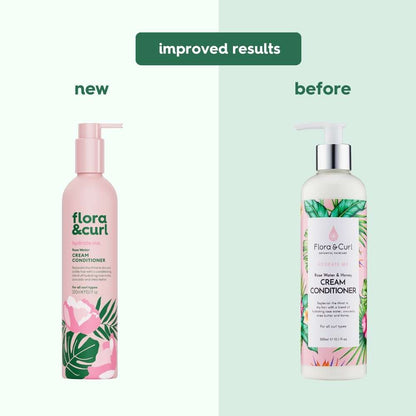 Flora & Curl Rose Water Cream Conditioner- Curl Care