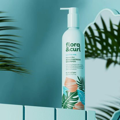 Flora & Curl Coconut Mint Scalp Refresh Shampoo