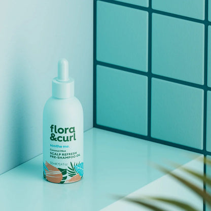 Flora & Curl Coconut Mint Scalp Refresh Pre-Shampoo Oil