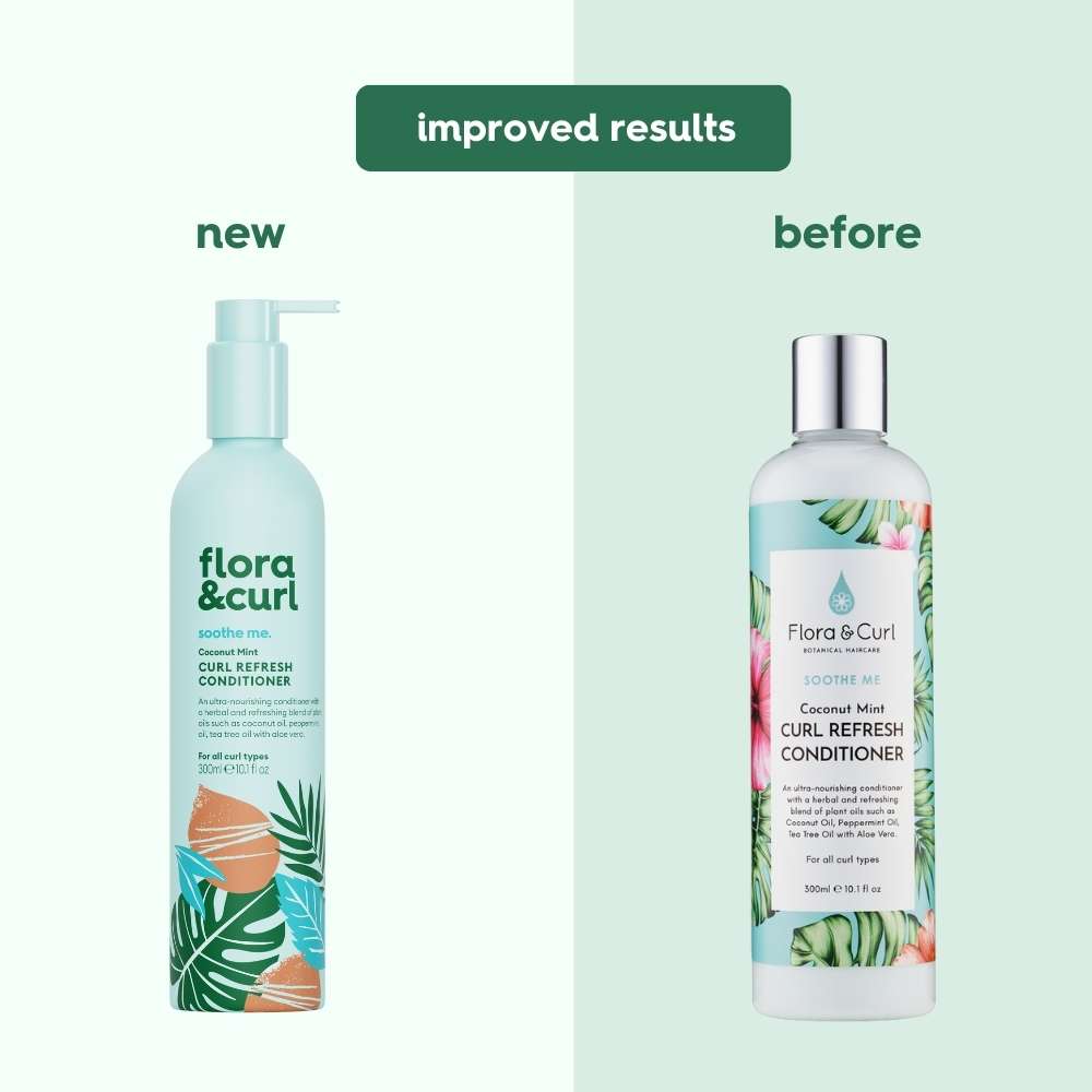 Flora & Curl Coconut Mint Curl Refresh Conditioner- Rebrand- Curl Care