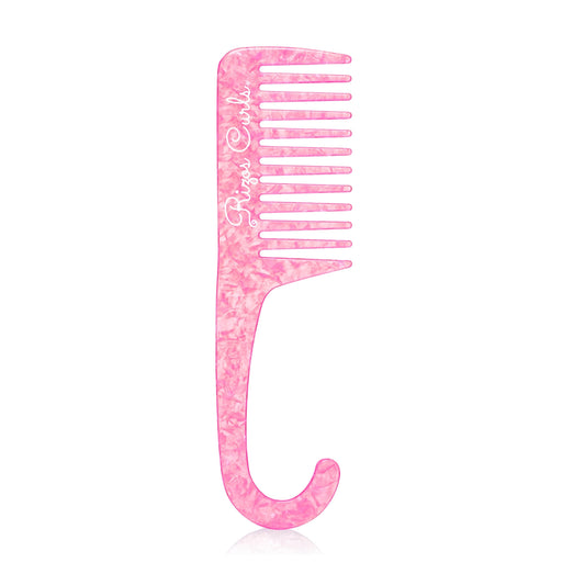 Rizos Curls Pink Hanging Shower Comb- Curl Care