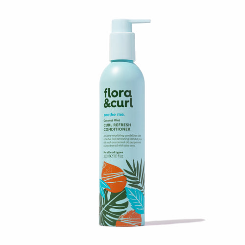 Flora & Curl Coconut Mint Curl Refresh Conditioner- Curl Care