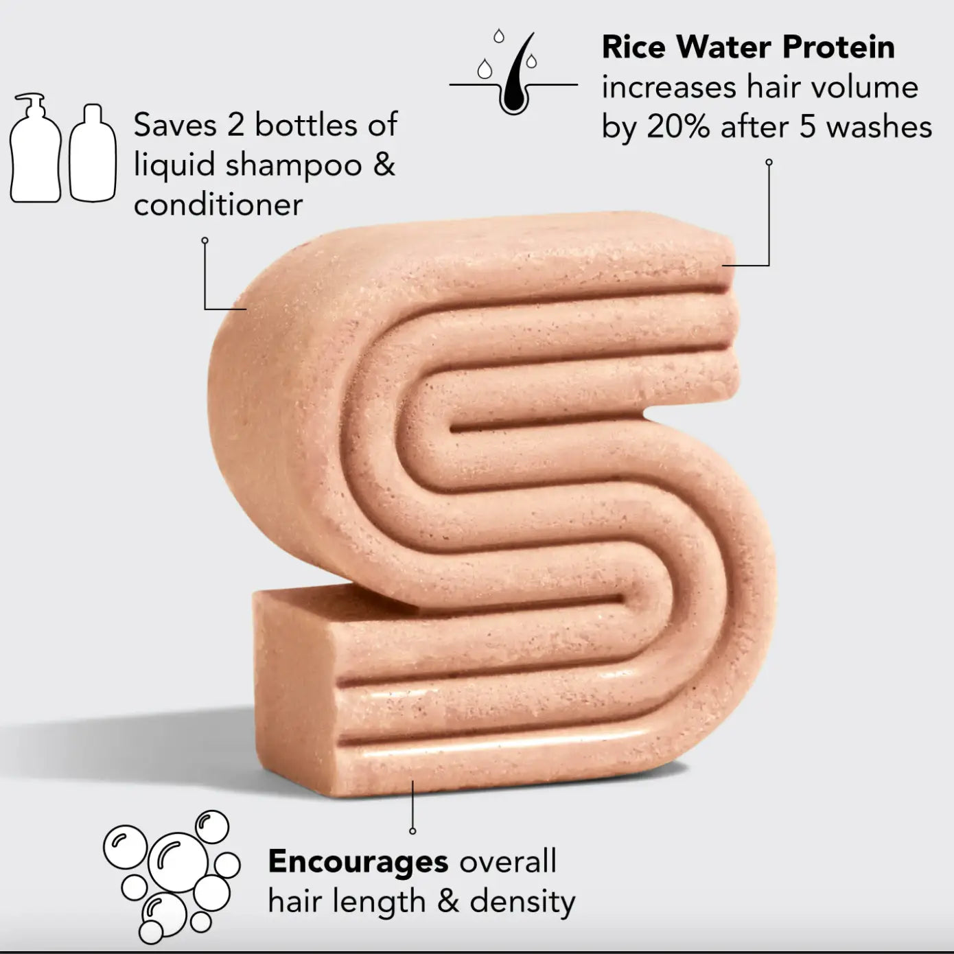 Kitsch Rice Water Protein Strengthening Shampoo Bar